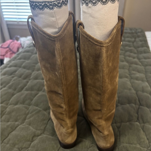 FRYE Brown Suede Knee-High Boots - Picture 3 of 3
